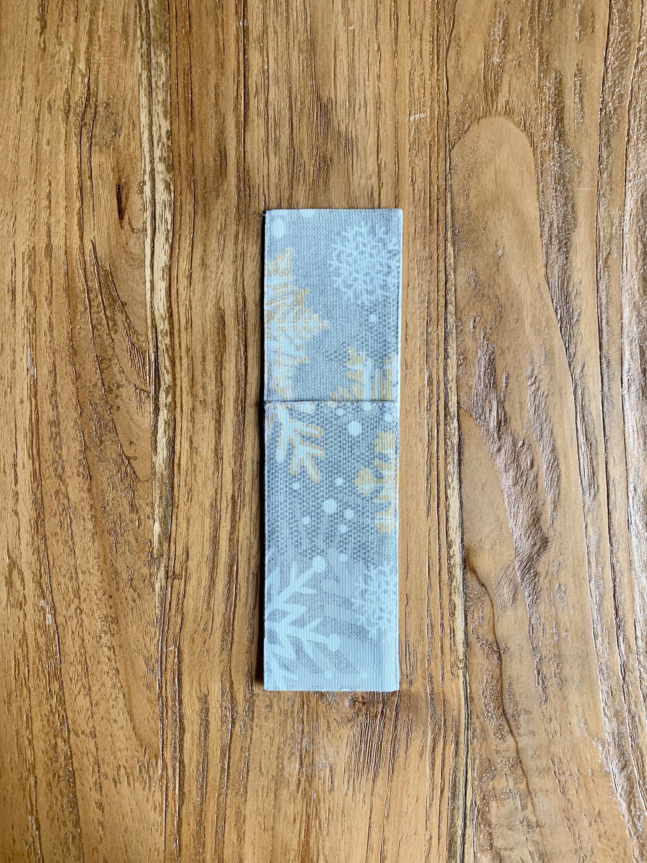 Porte-couverts à motif hivernal avec imprimé flocons de neige, mélange coton-polyester |