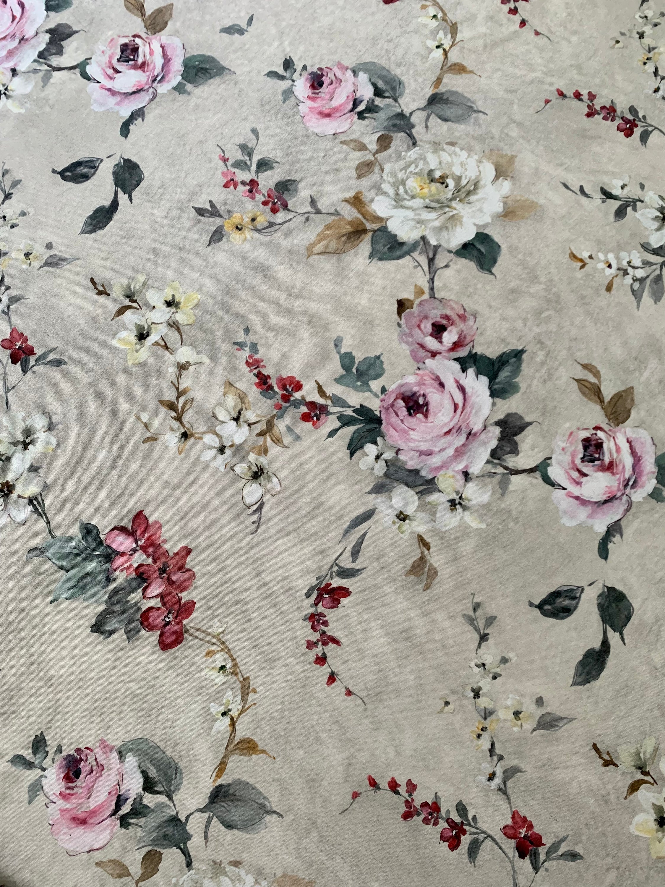 Nappe ronde, 100 % coton biologique, imprimée | Lexington