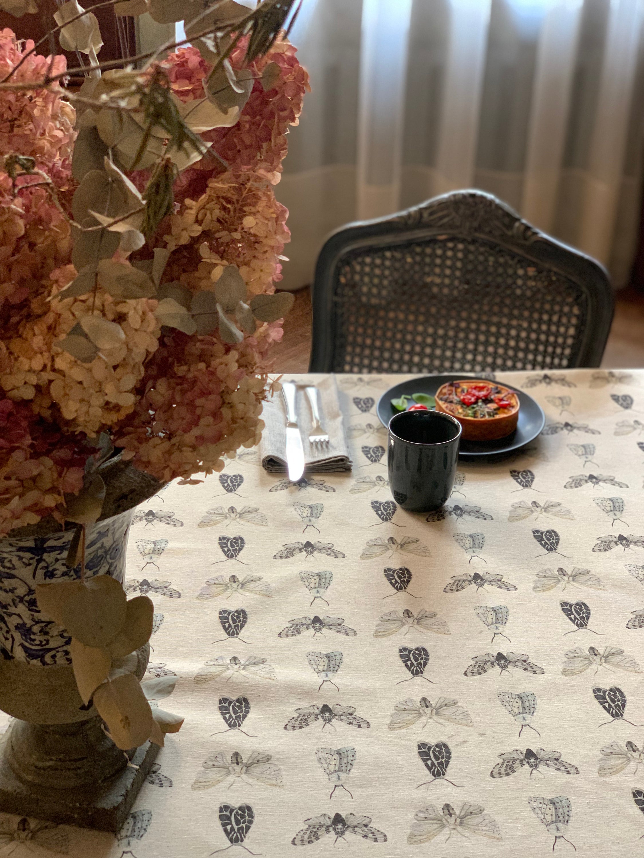 Nappe rectangulaire en coton recyclé imprimé | Nord Wings