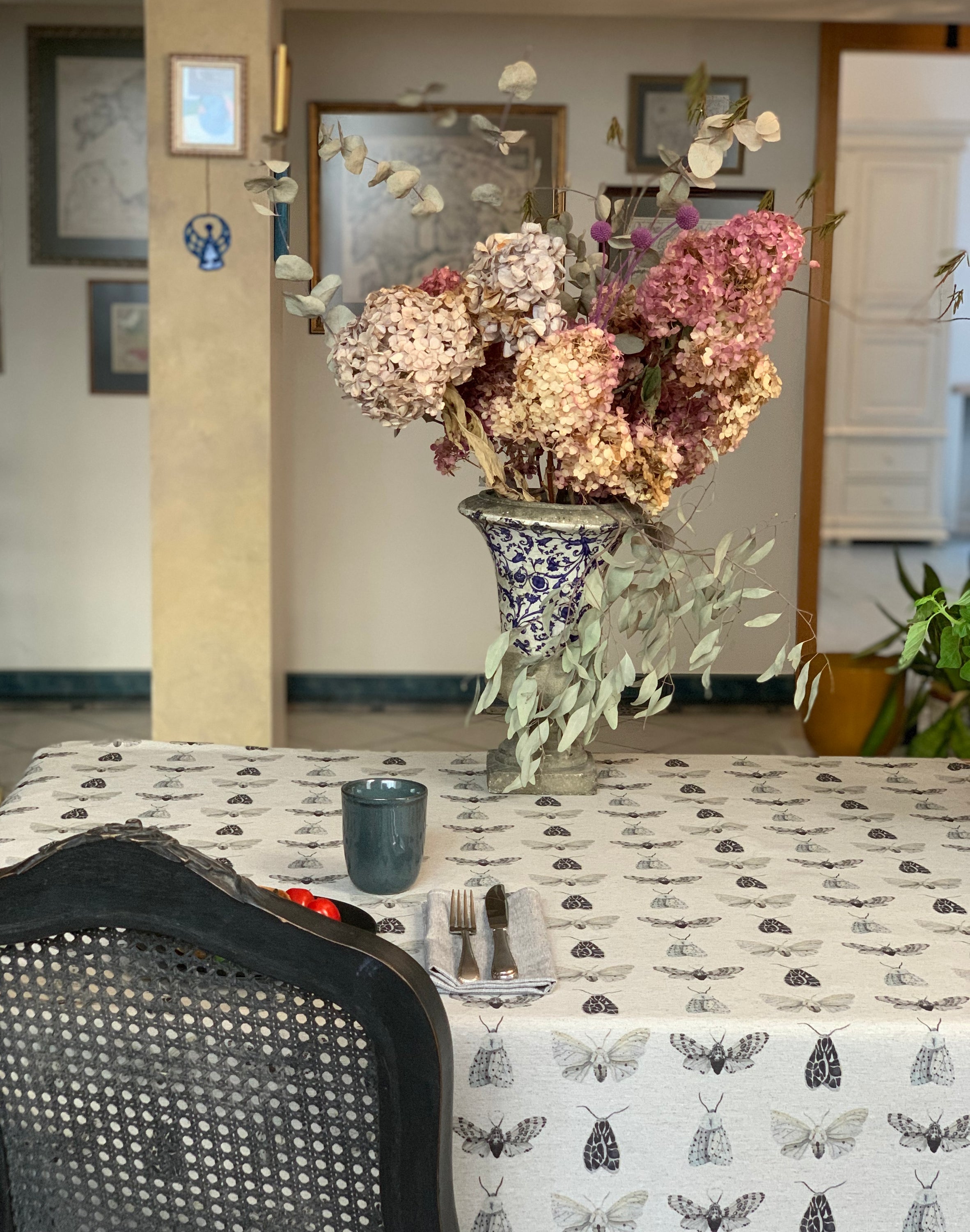 Nappe rectangulaire en coton recyclé imprimé | Nord Wings