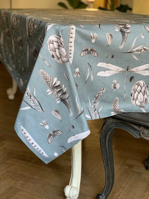 Nappe rectangulaire, 100 % coton, imprimée | Seeds Aqua