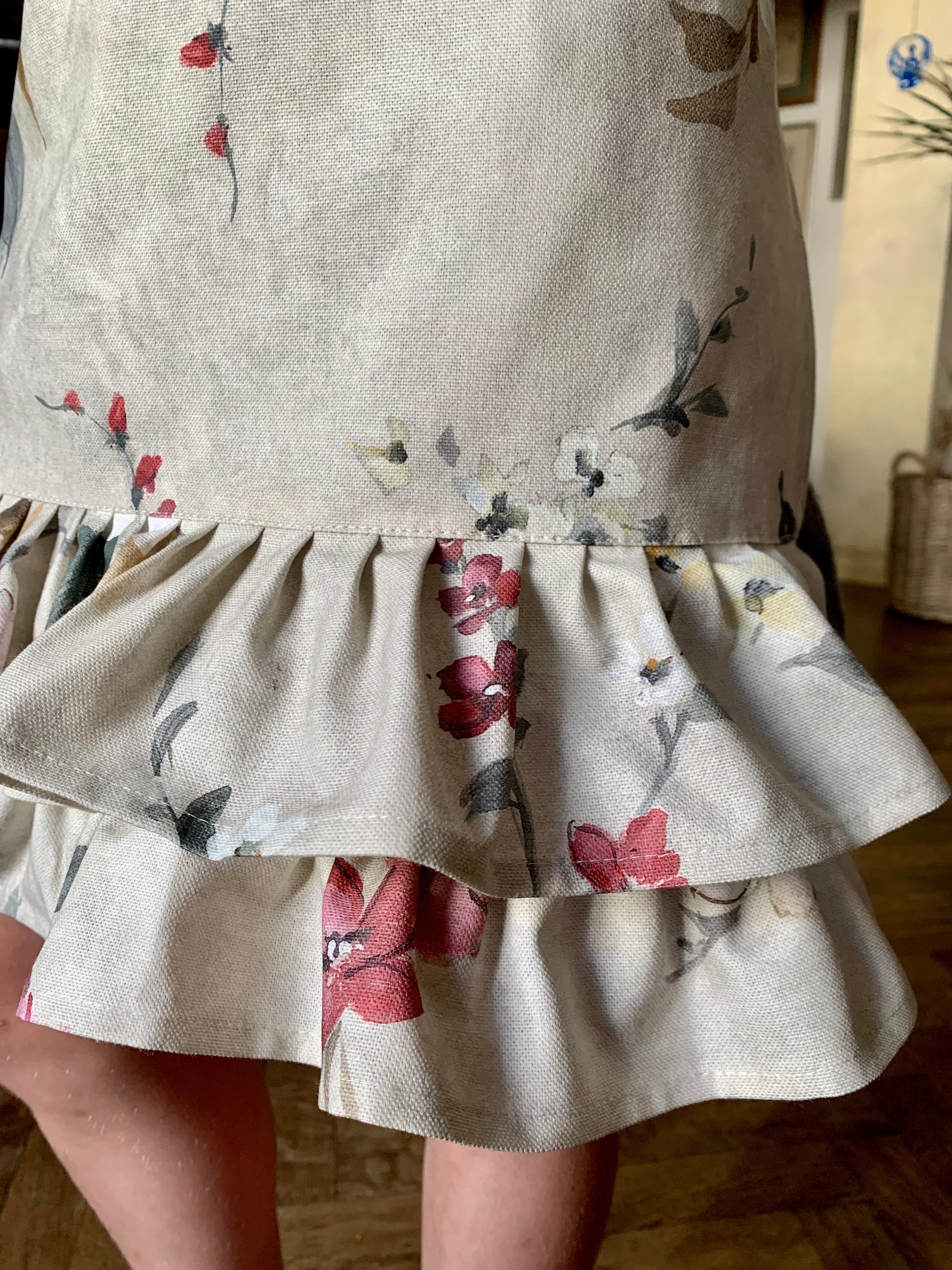 Tablier pour adolescentes, 100 % coton biologique, imprimé | Lexington