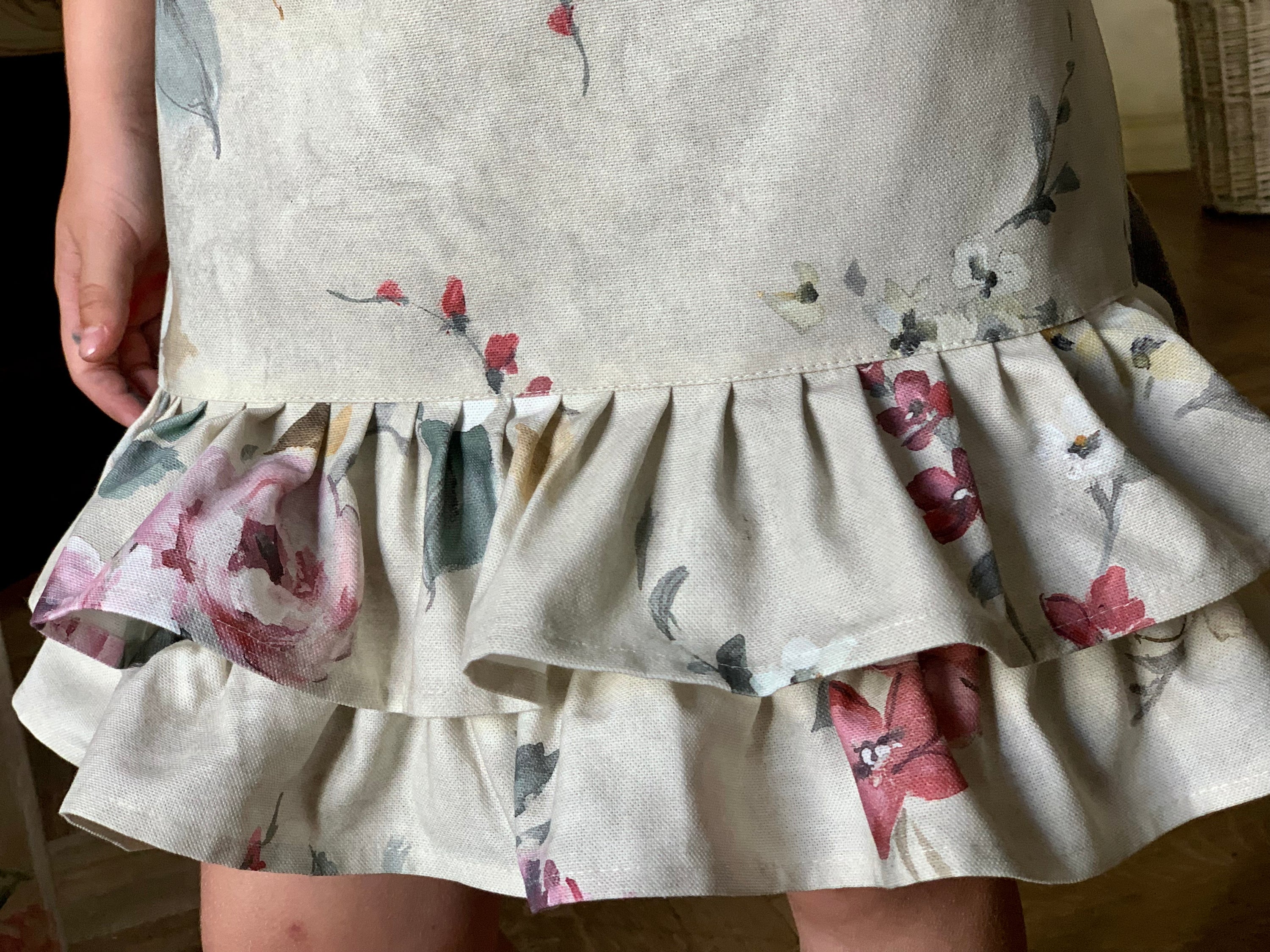 Tablier pour adolescentes, 100 % coton biologique, imprimé | Lexington