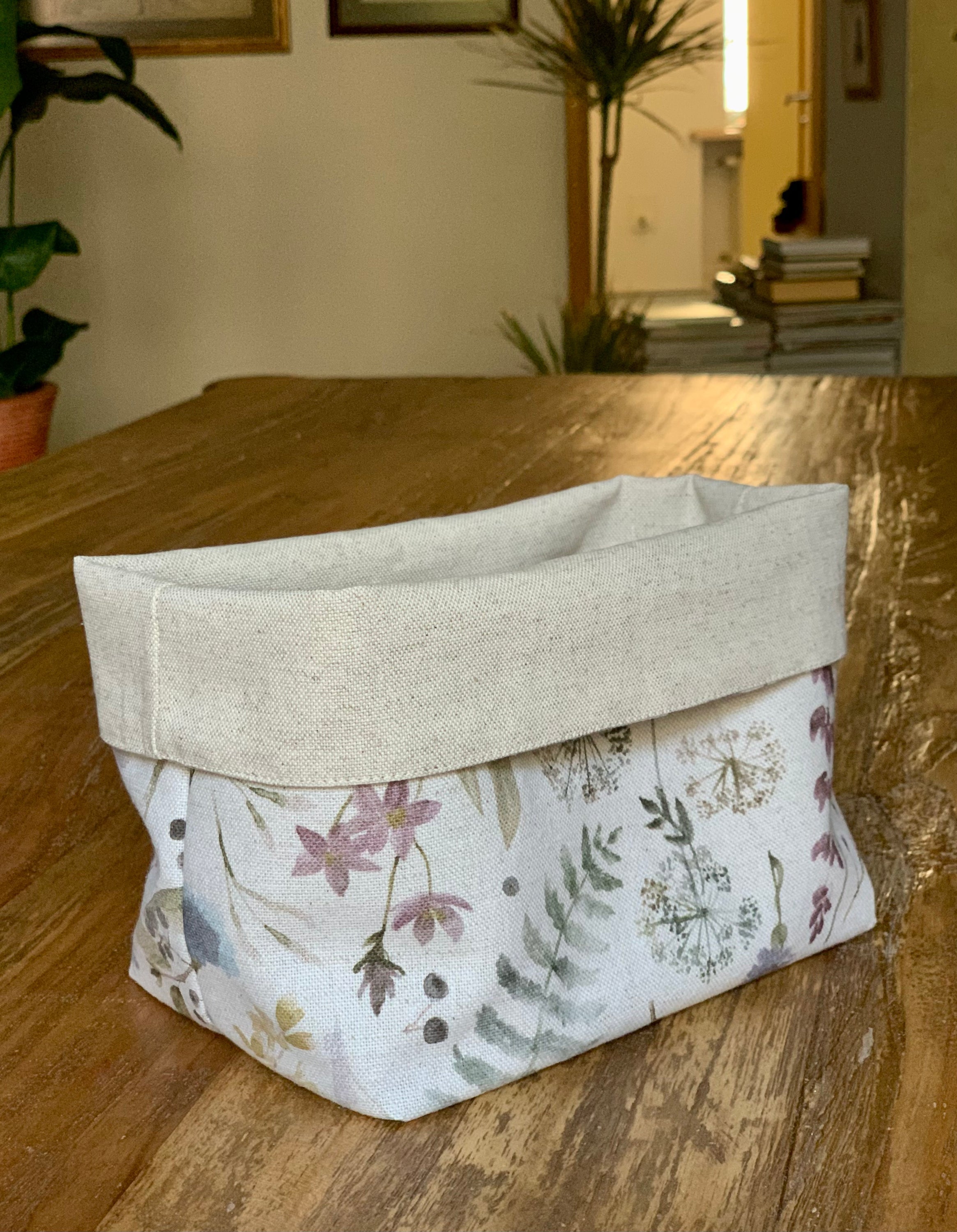 Napperon à pain h=20cm, mélange lin-coton, imprimé | Aitana