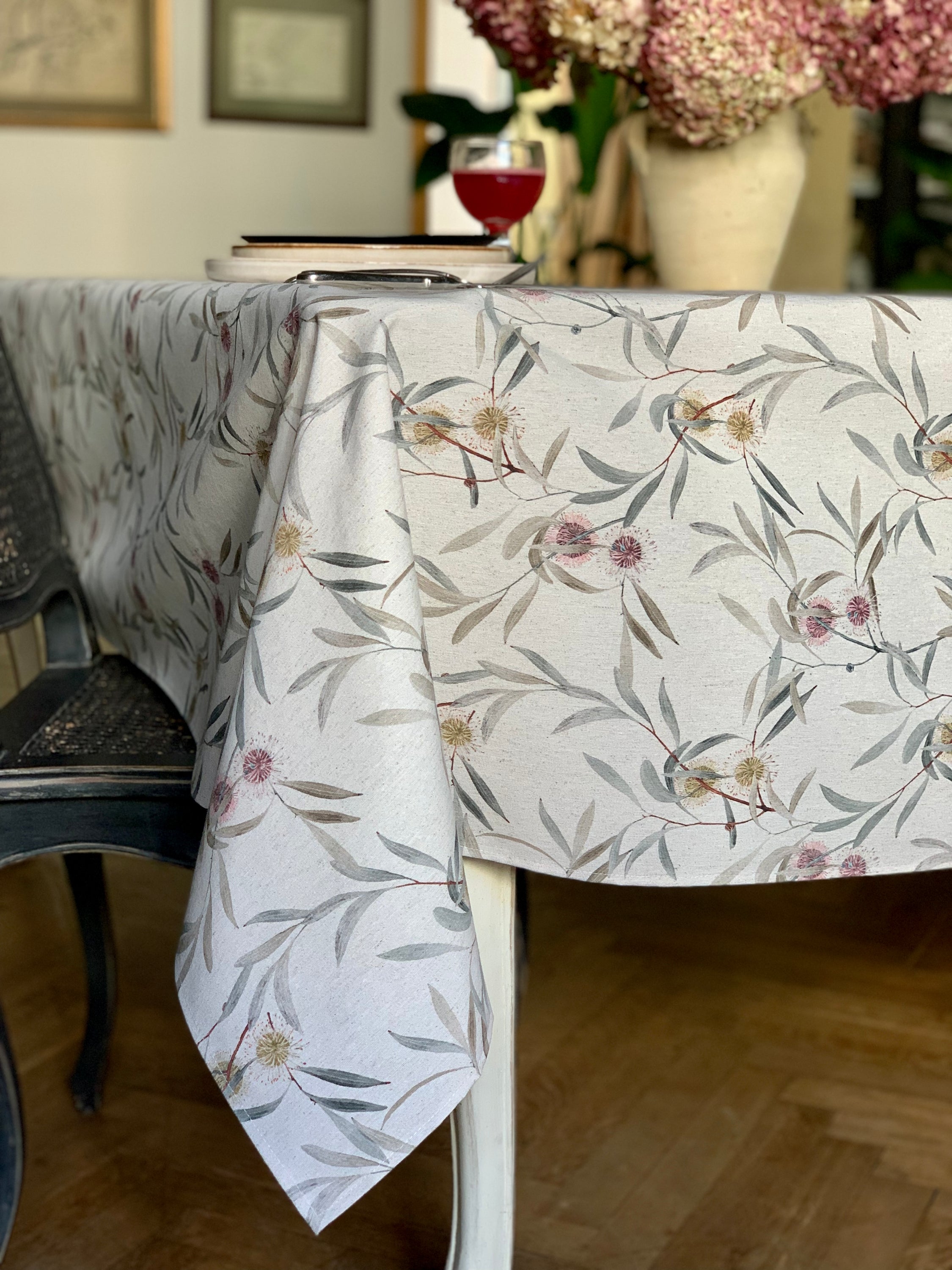 Nappe rectangulaire en coton recyclé imprimé | Pipo Fresno