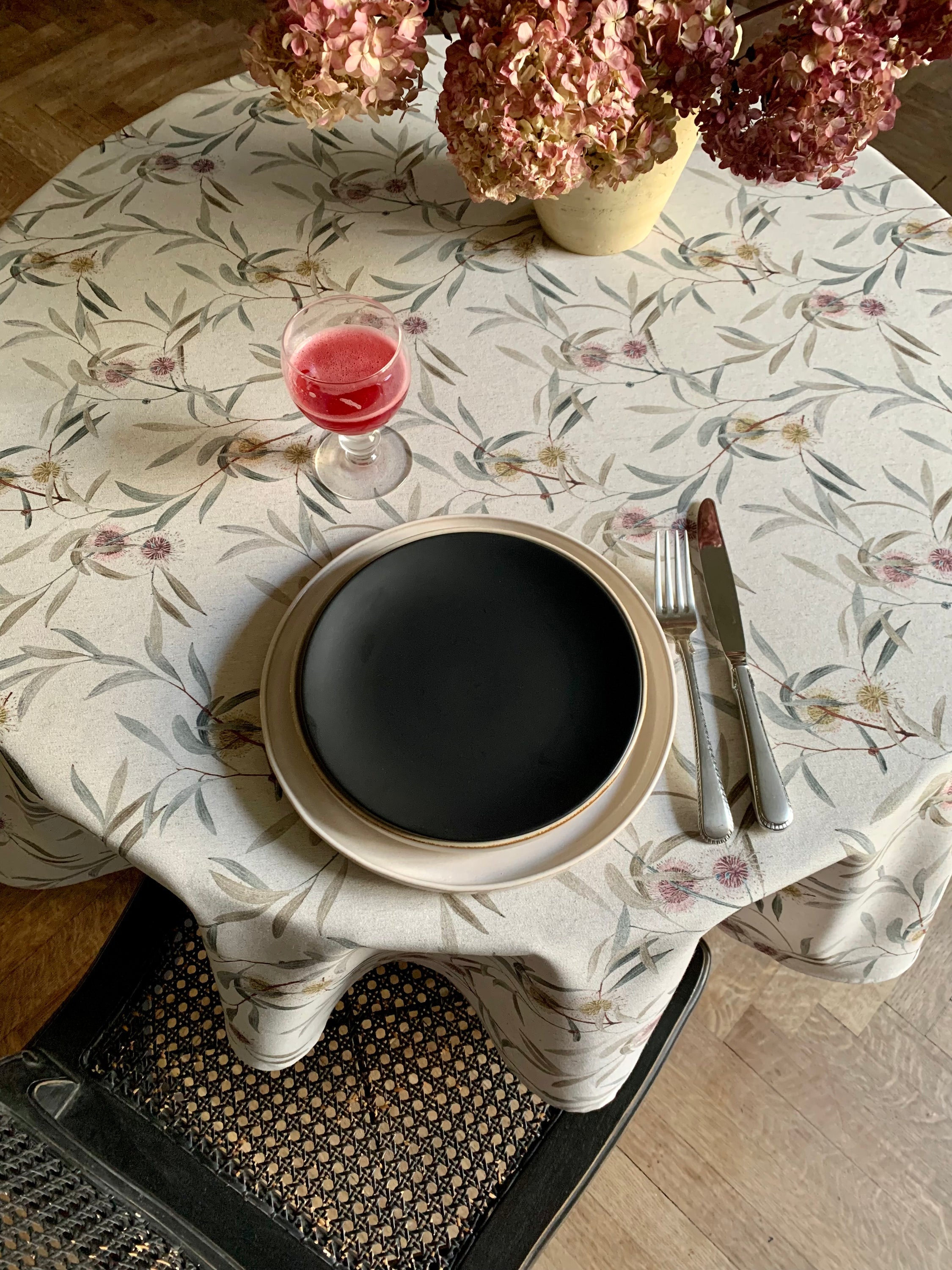 Round Tablecloth, Recycled Cotton, Printed | Pipo Fresno