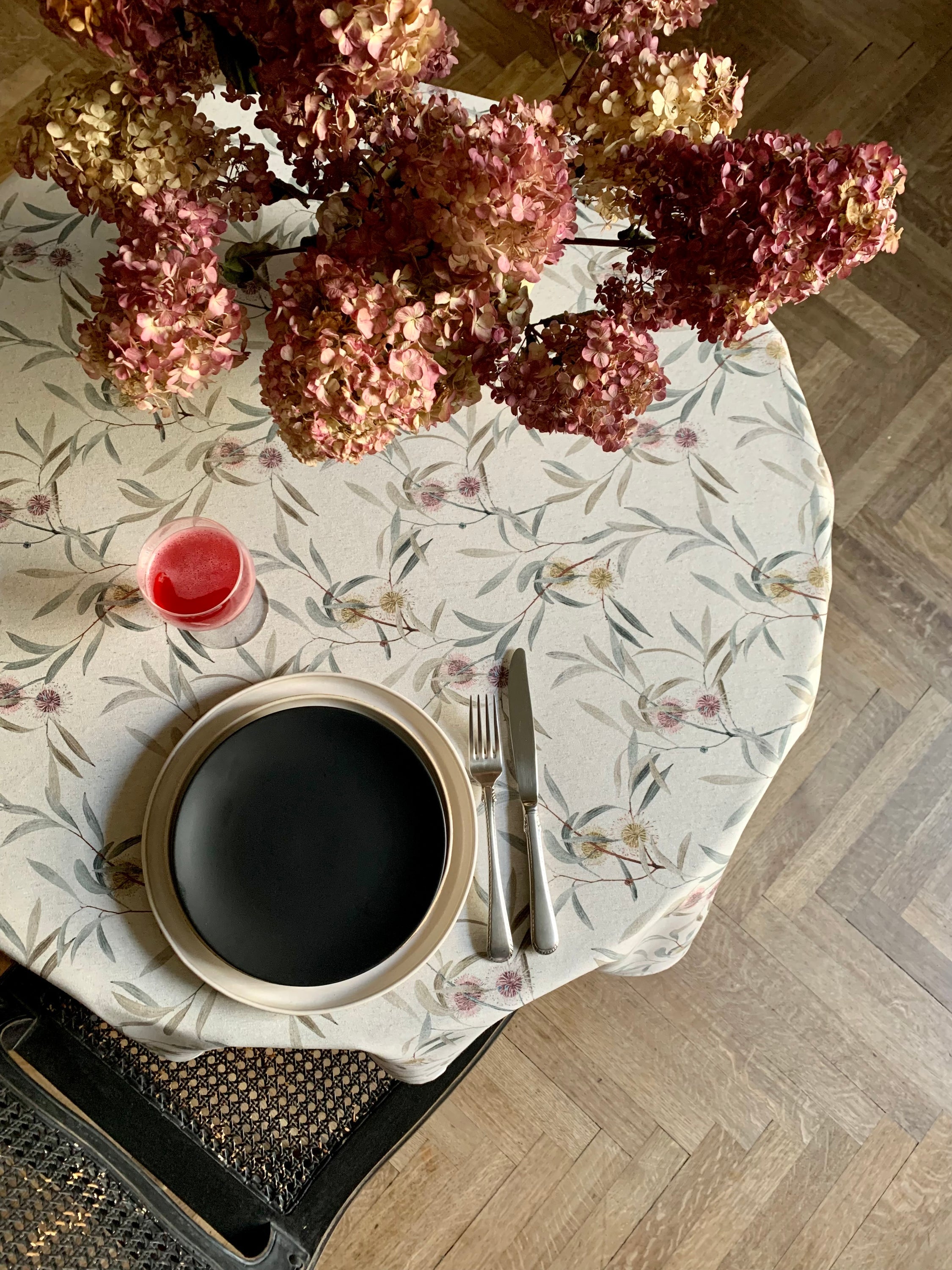 Round Tablecloth, Recycled Cotton, Printed | Pipo Fresno