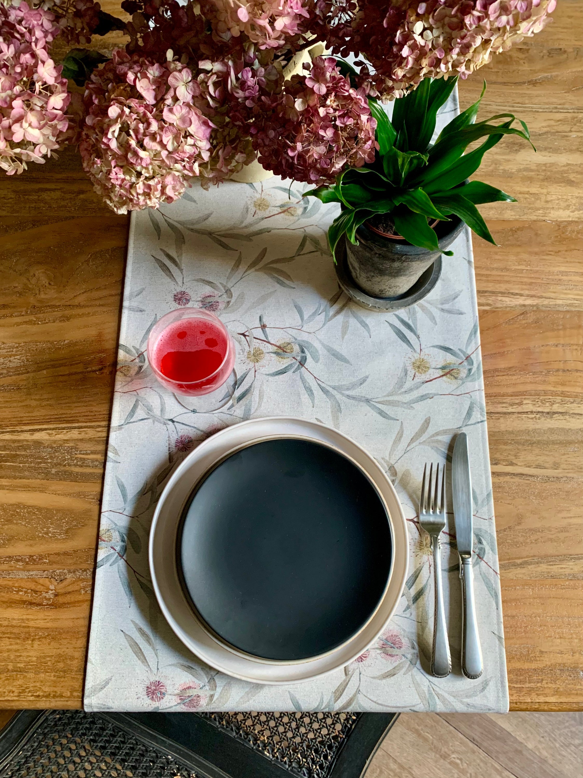 Table Runner, Recycled Cotton, Printed | Pipo Fresno