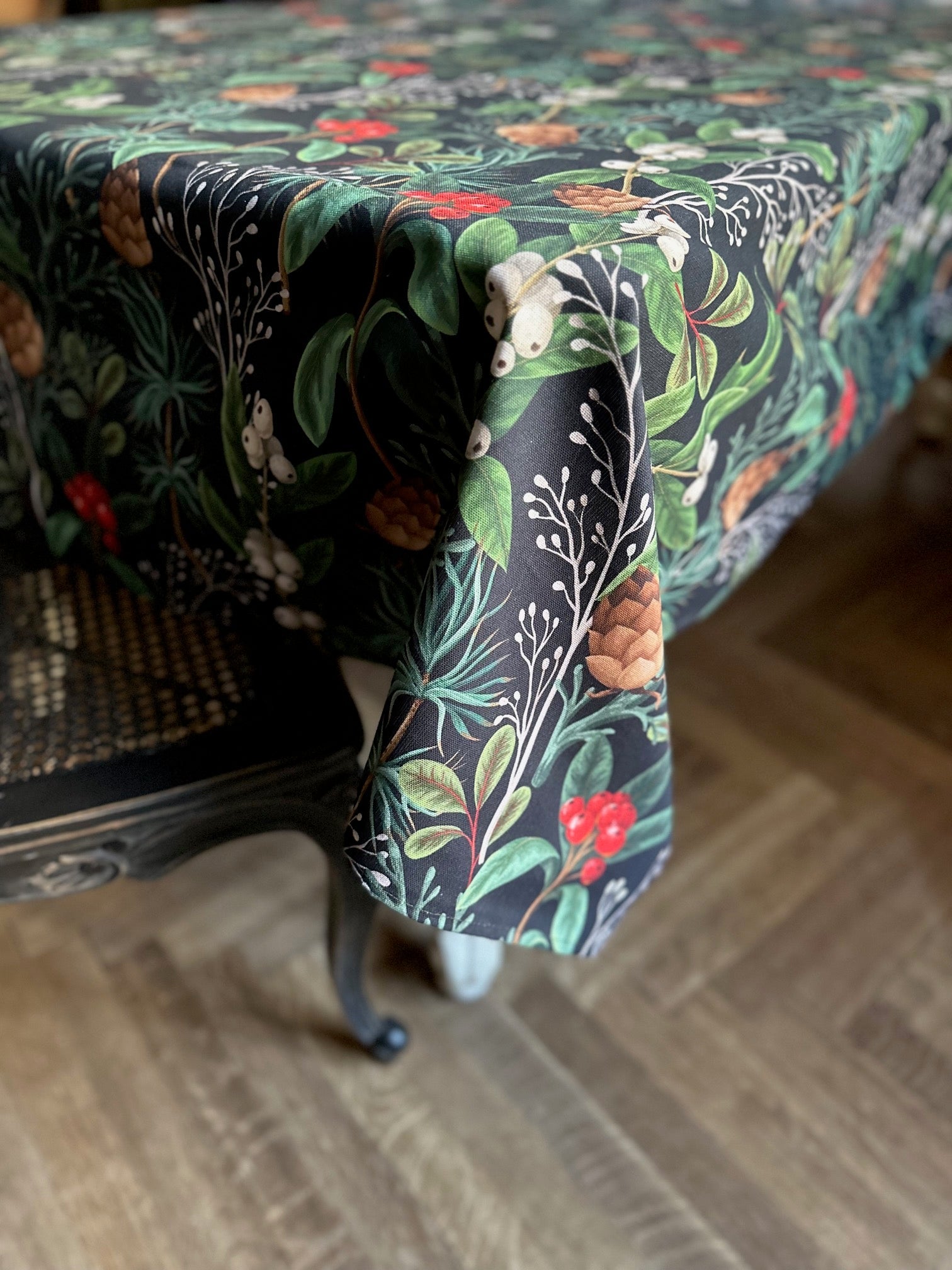 Nappe rectangulaire, motif festif, motif de Noël | Noël