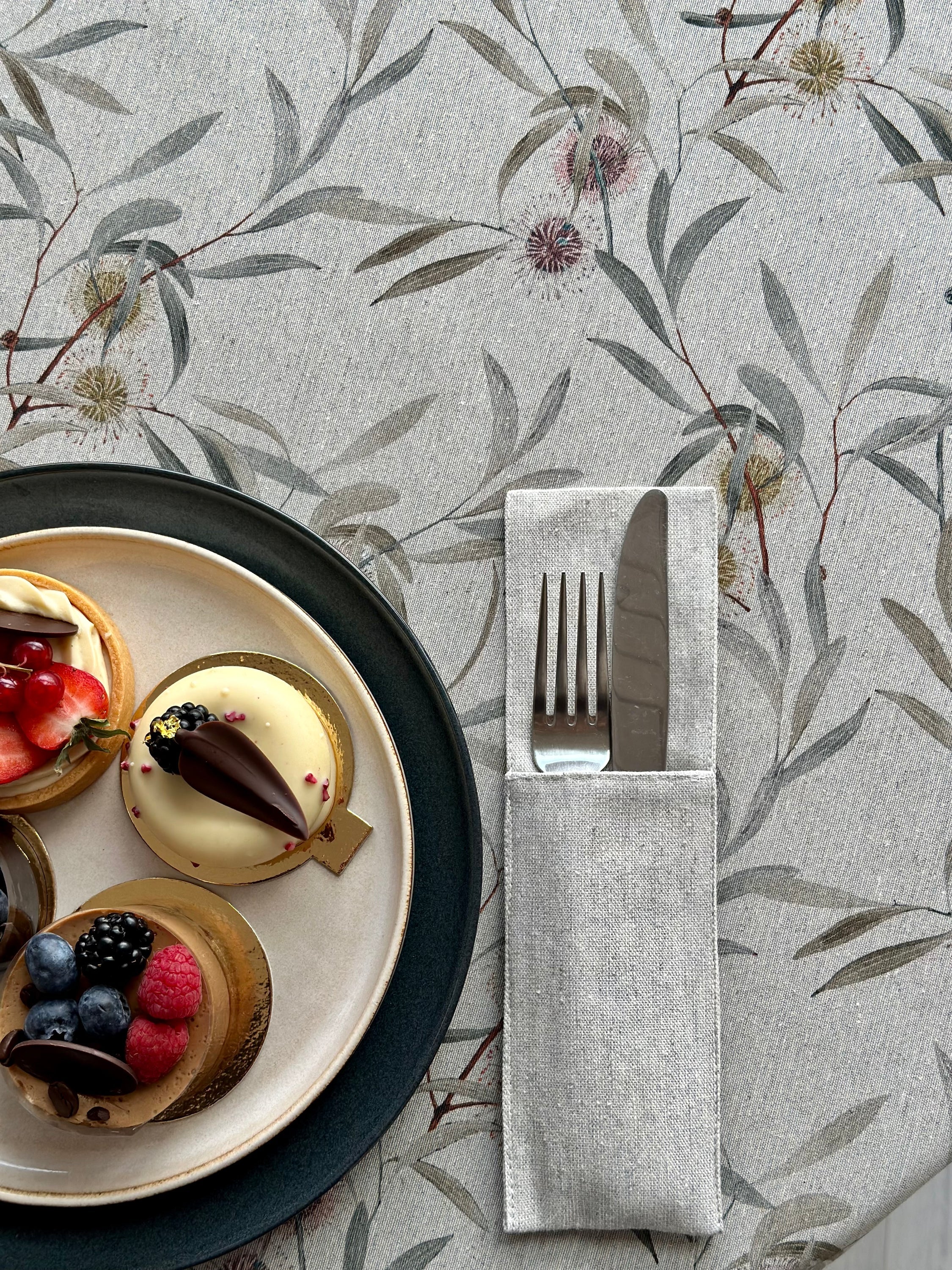 Besteckhalter, recycelte Baumwolle, bedruckt | Nord 3