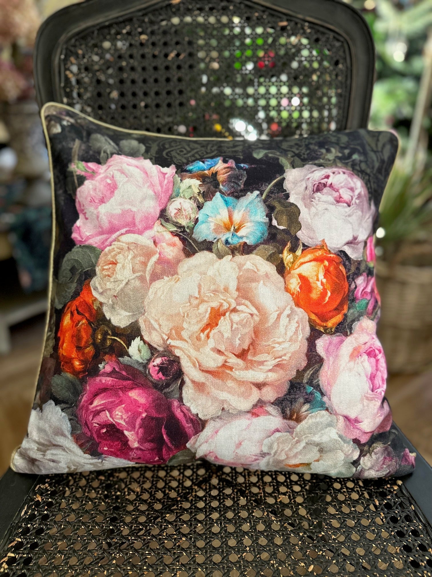 Taie d'oreiller 45 x 45 cm, 100 % coton | Francine Black