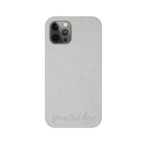 Biodegradable Personalized Phone Case - Natural White