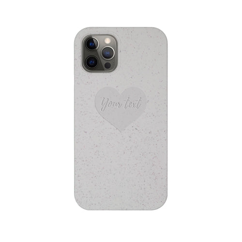 Biodegradable Personalized Phone Case - Natural White