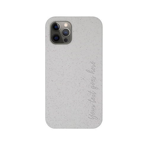 Biodegradable Personalized Phone Case - Natural White