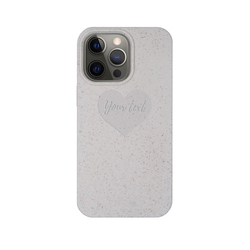 Biodegradable Personalized Phone Case - Natural White