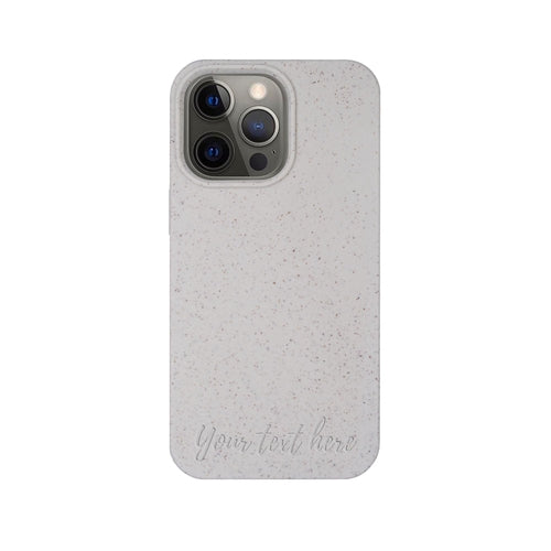 Biodegradable Personalized Phone Case - Natural White