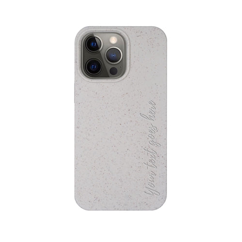 Biodegradable Personalized Phone Case - Natural White