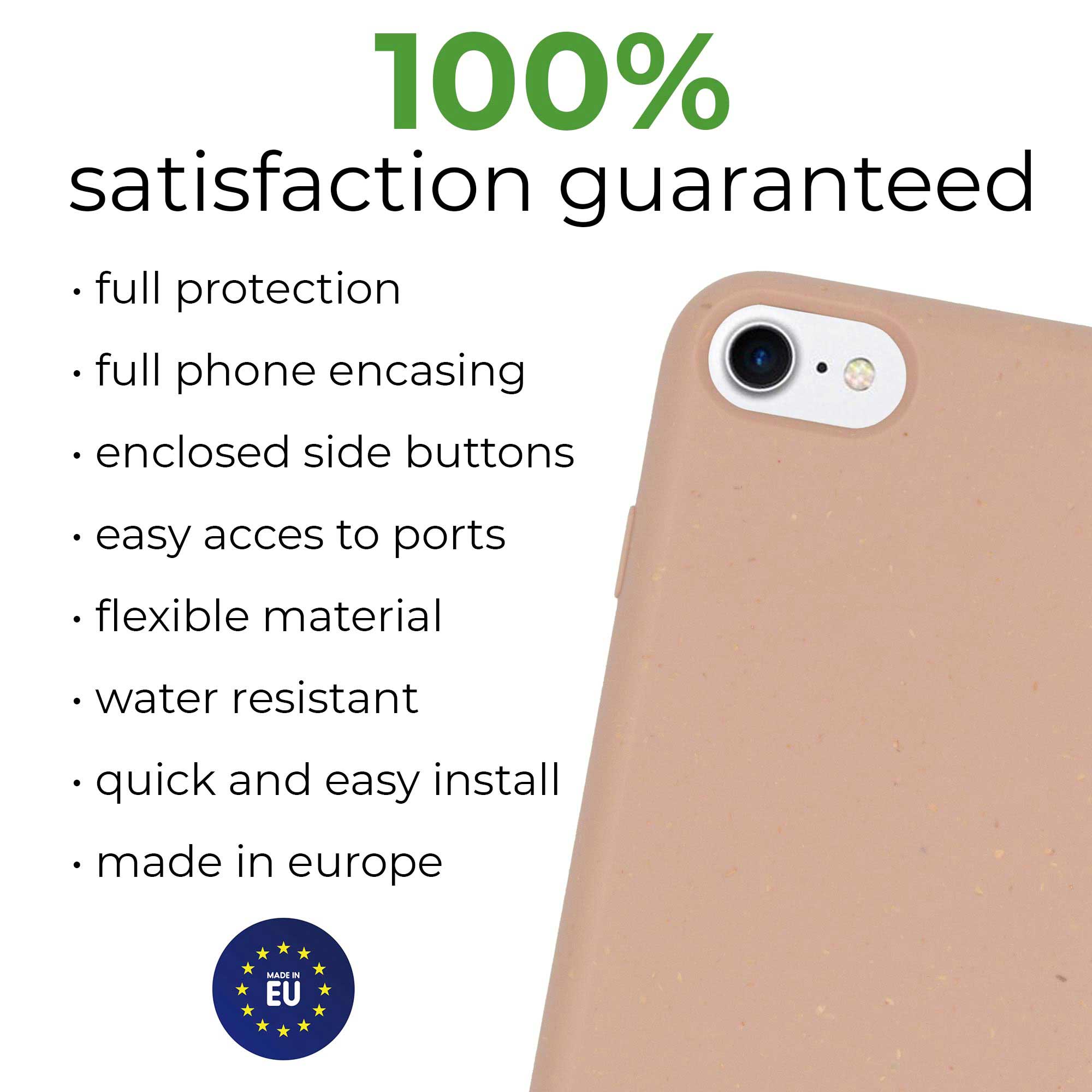 Étui de téléphone biodégradable et personnalisé - Rose pastel