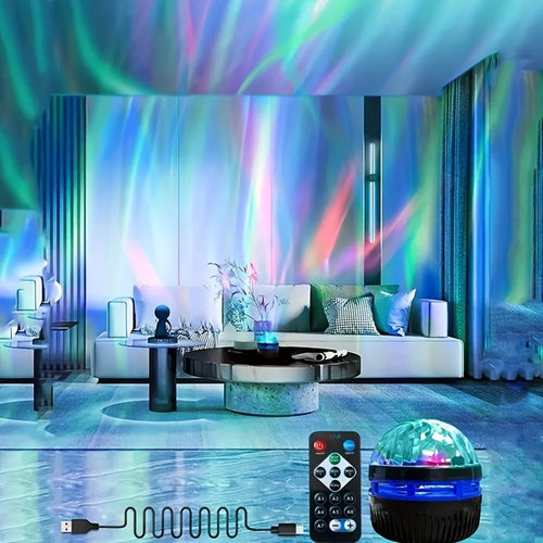 LED Starry Galaxy Ocean Wave Projector RGB Smart Remote Control Lamp