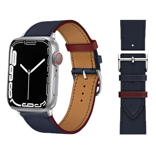 Bracelets de montre en cuir pour Apple Watch 46 mm, 44 mm, 49 mm, 45 mm et 42 mm