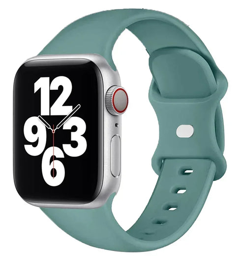 Bracelet en silicone pour Apple Watch 44 mm, 40 mm, 45 mm, 41 mm et 42-38 mm (sport)
