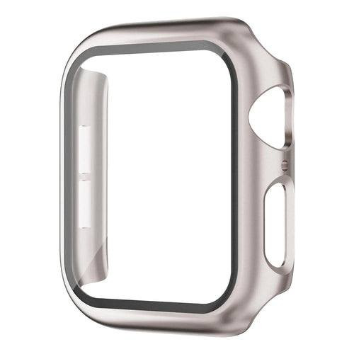 Verre + Protection pour boîtier Apple Watch 46 mm, 44 mm, 40 mm, 45 mm, 41 mm, 42 mm et 38 mm