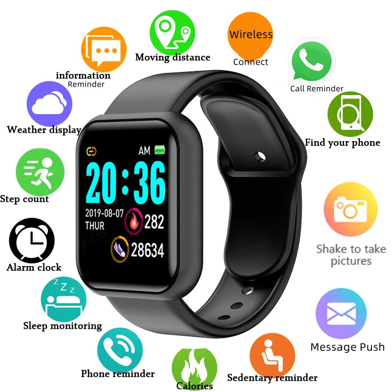 Multifunctional Smart Watch Men Women Bluetooth Connected Phone Music