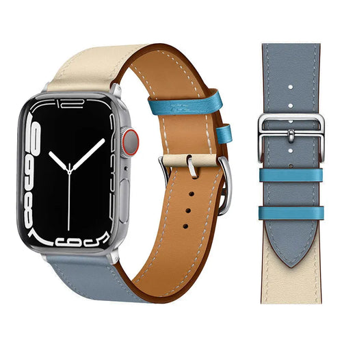 Bracelets de montre en cuir pour Apple Watch 46 mm, 44 mm, 49 mm, 45 mm et 42 mm