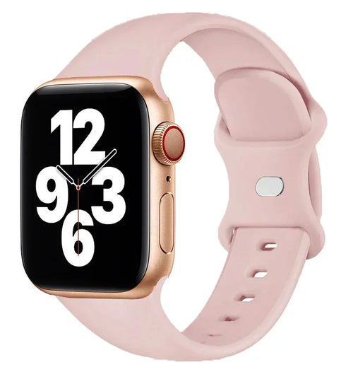 Bracelet en silicone pour Apple Watch 44 mm, 40 mm, 45 mm, 41 mm et 42-38 mm (sport)