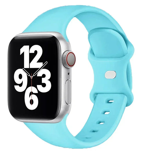 Bracelet en silicone pour Apple Watch 40 mm, 44 mm, 46 mm, 45 mm, 41 mm, 49 mm et 38 mm