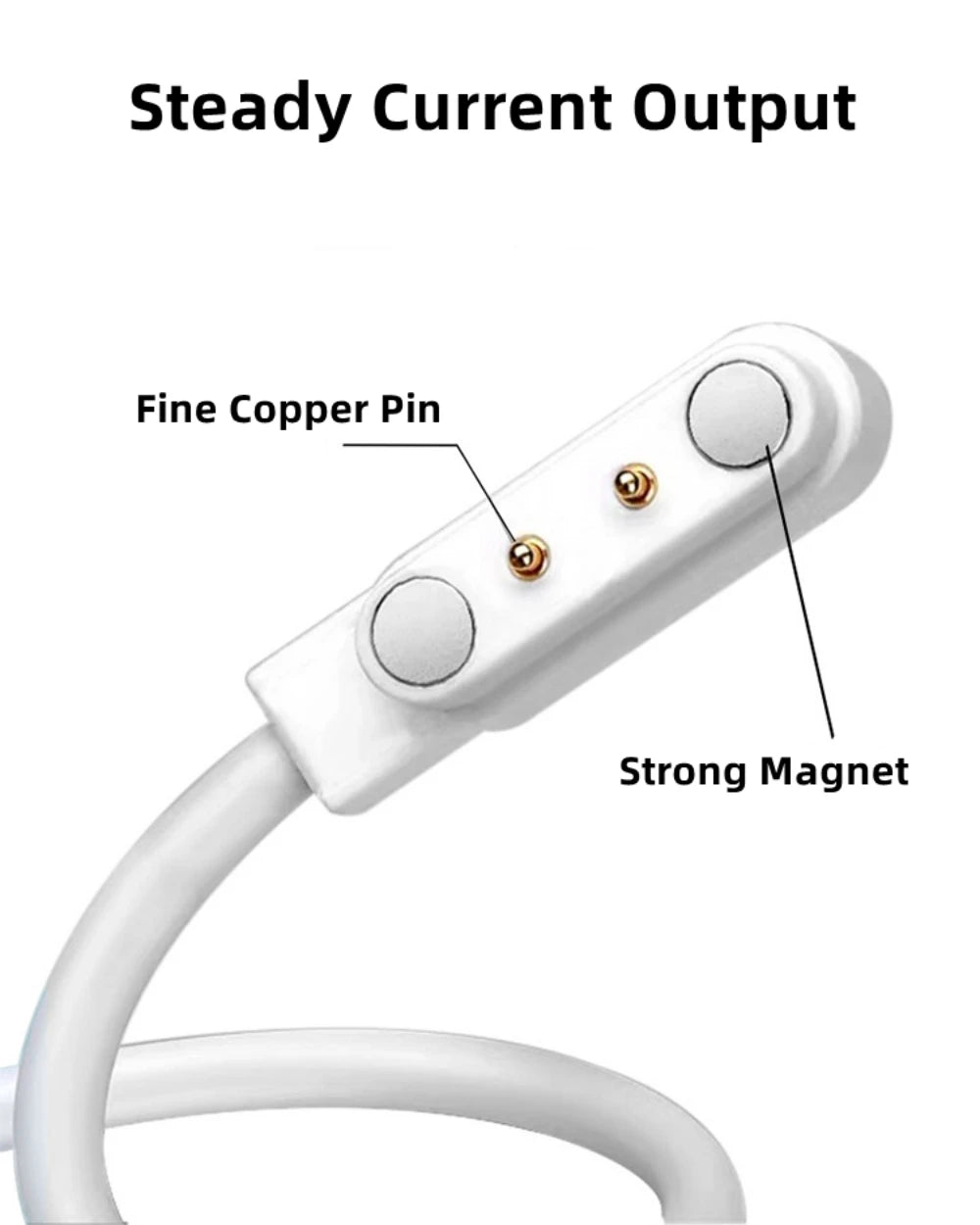 Universelles magnetisches Ladekabel USB-Dock-Ladegerät Stromkabel für