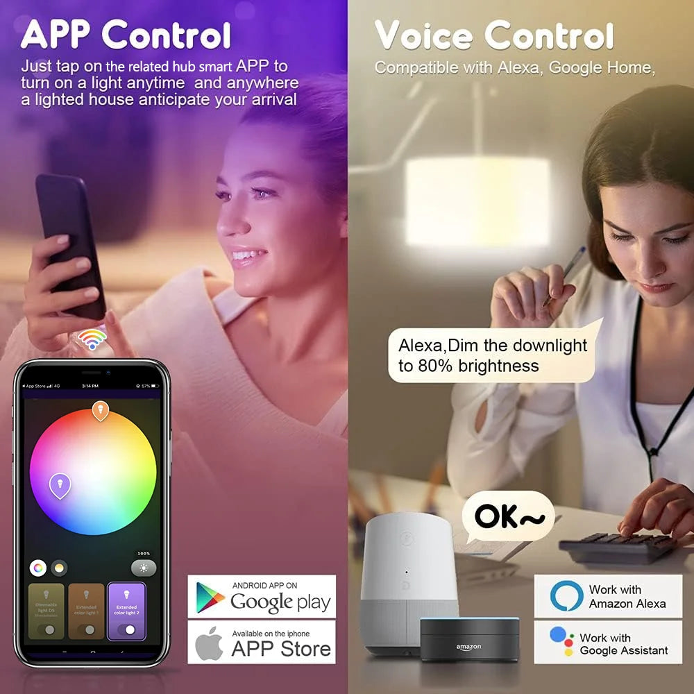 15W 18W E27 Zigbee Smart Light Bulbs RGB E27 Led Bulb AC100-240V Smart