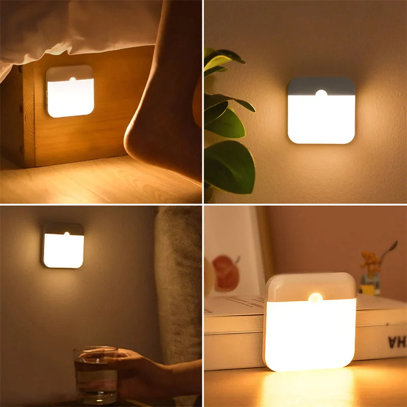 Motion Sensor Night Lights, TYPE-C Rechargeable Cabinet light,