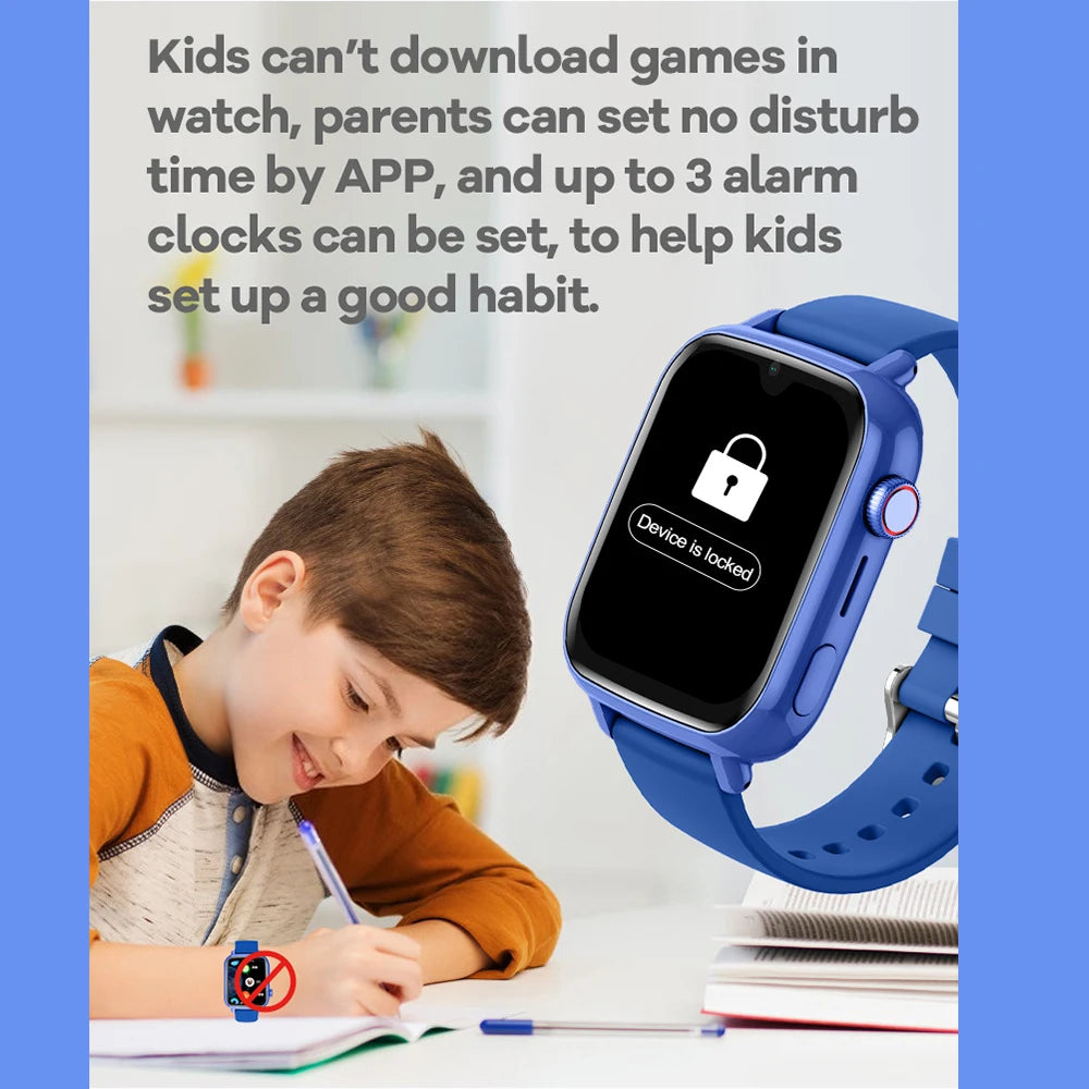 4G Smart Watch Kids GPS WIFI Video Call SOS APP Download Child