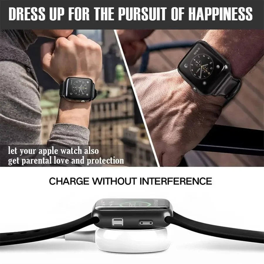 Coque en TPU pour boîtier Apple Watch séries 9, 8, 7, 6, 5, 4, 3 et SE (41 mm et 45 mm).