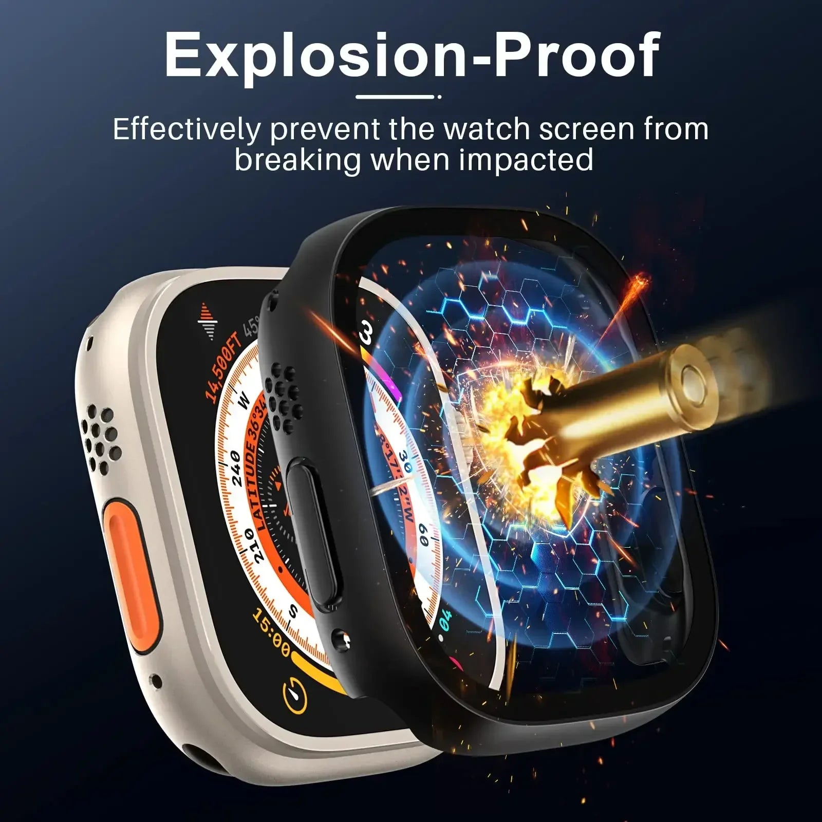 Verre et boîtier pour Apple Watch Ultra 2 49 mm (montre connectée) en polycarbonate