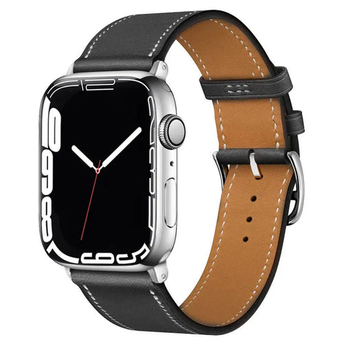 Bracelets de montre en cuir pour Apple Watch 46 mm, 44 mm, 49 mm, 45 mm et 42 mm