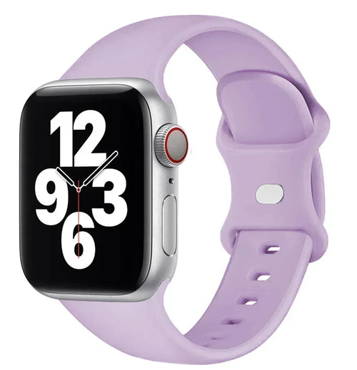 Bracelet en silicone pour Apple Watch 40 mm, 44 mm, 46 mm, 45 mm, 41 mm, 49 mm et 38 mm