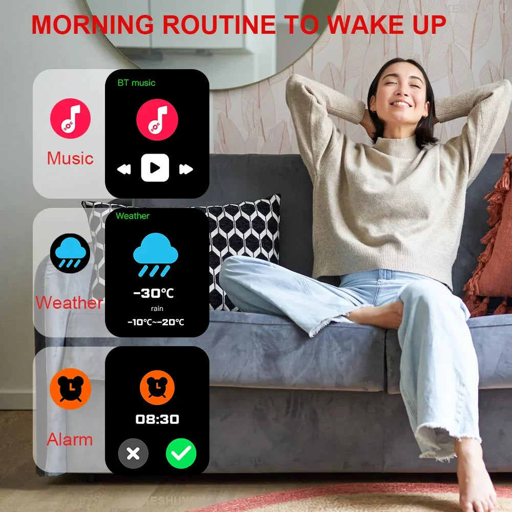 KESHUYOU New Smart Watch H9 Pro MAX 2.01-inch HD Display Bluetooth