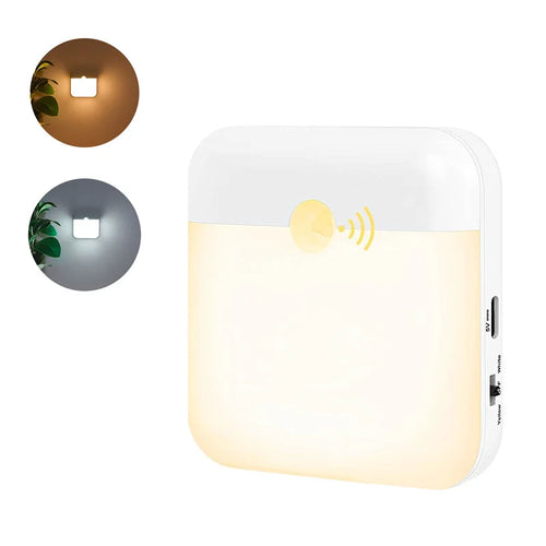 Motion Sensor Night Lights, TYPE-C Rechargeable Cabinet light,