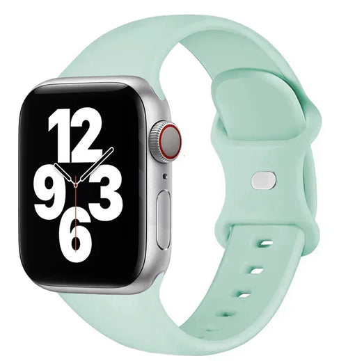 Bracelet en silicone pour Apple Watch 40 mm, 44 mm, 46 mm, 45 mm, 41 mm, 49 mm et 38 mm