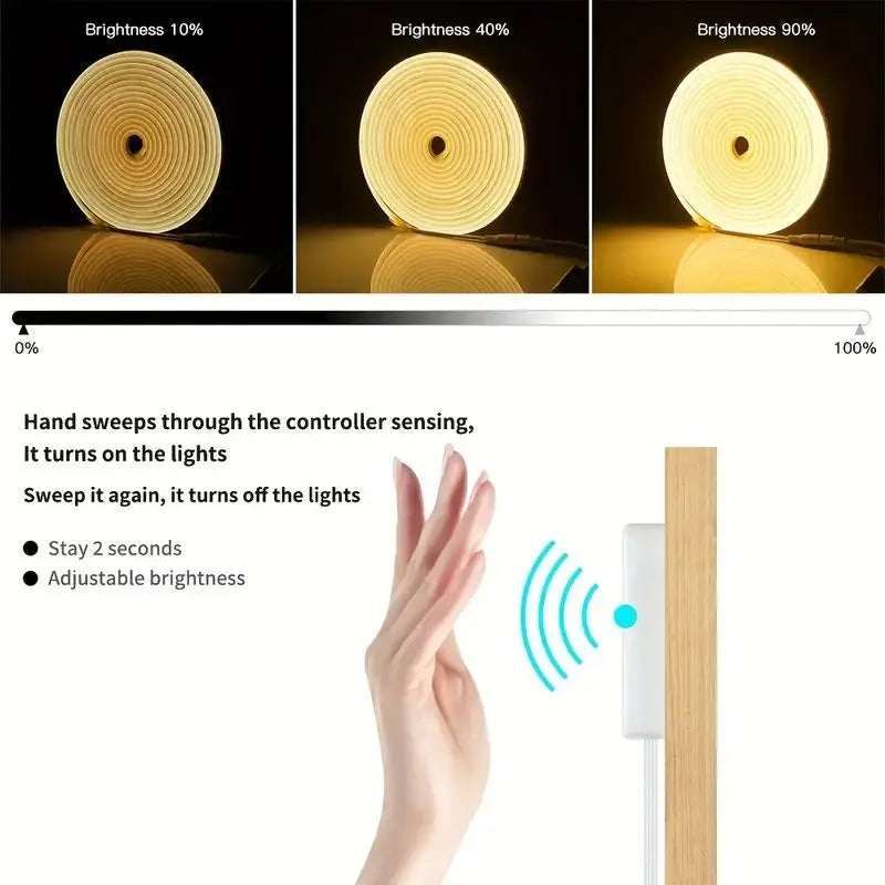 Neon LED Light Strip 5V USB Smart Gesture Sensor Dimmer Switch