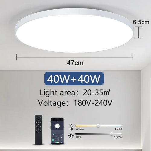 MARPOU Big Size Smart ceiling lamp led lamp for bedroom 80W ceiling