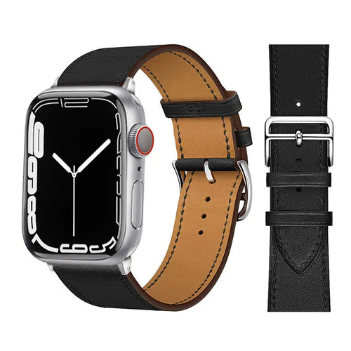 Bracelets de montre en cuir pour Apple Watch 46 mm, 44 mm, 49 mm, 45 mm et 42 mm