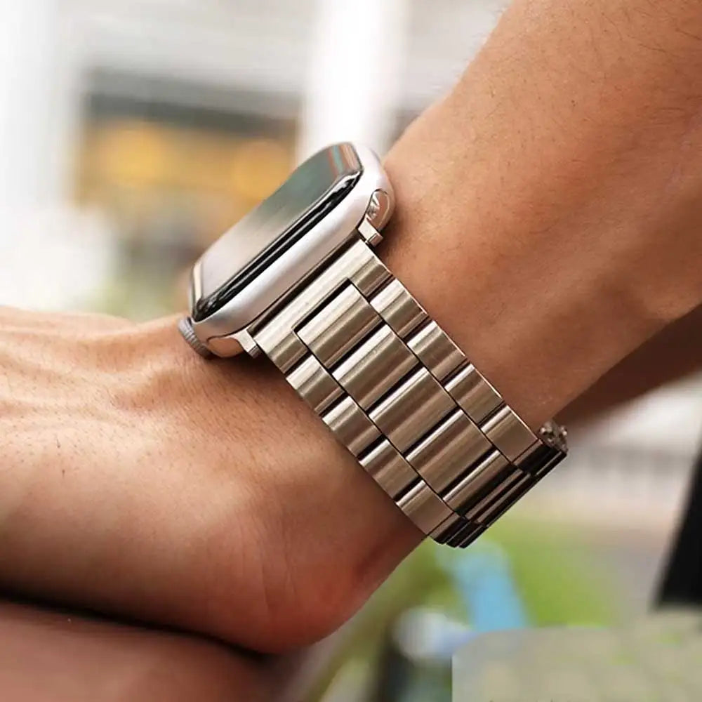 Stainless Steel Strap for Apple Watch band 44mm 45mm 38-42-40-41mm