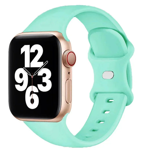 Bracelet en silicone pour Apple Watch 40 mm, 44 mm, 46 mm, 45 mm, 41 mm, 49 mm et 38 mm