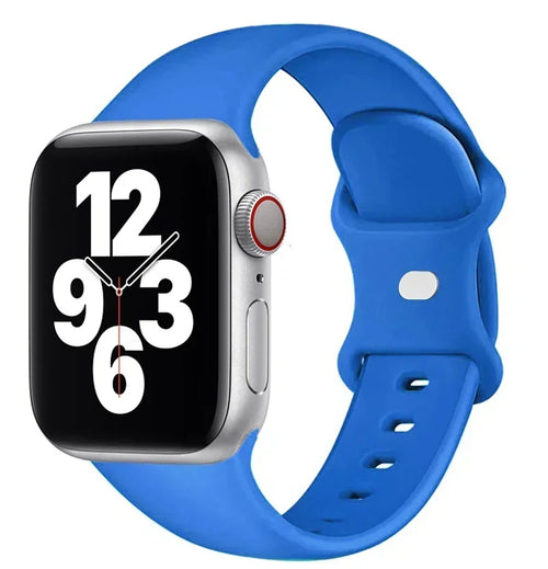 Bracelet en silicone pour Apple Watch 40 mm, 44 mm, 46 mm, 45 mm, 41 mm, 49 mm et 38 mm