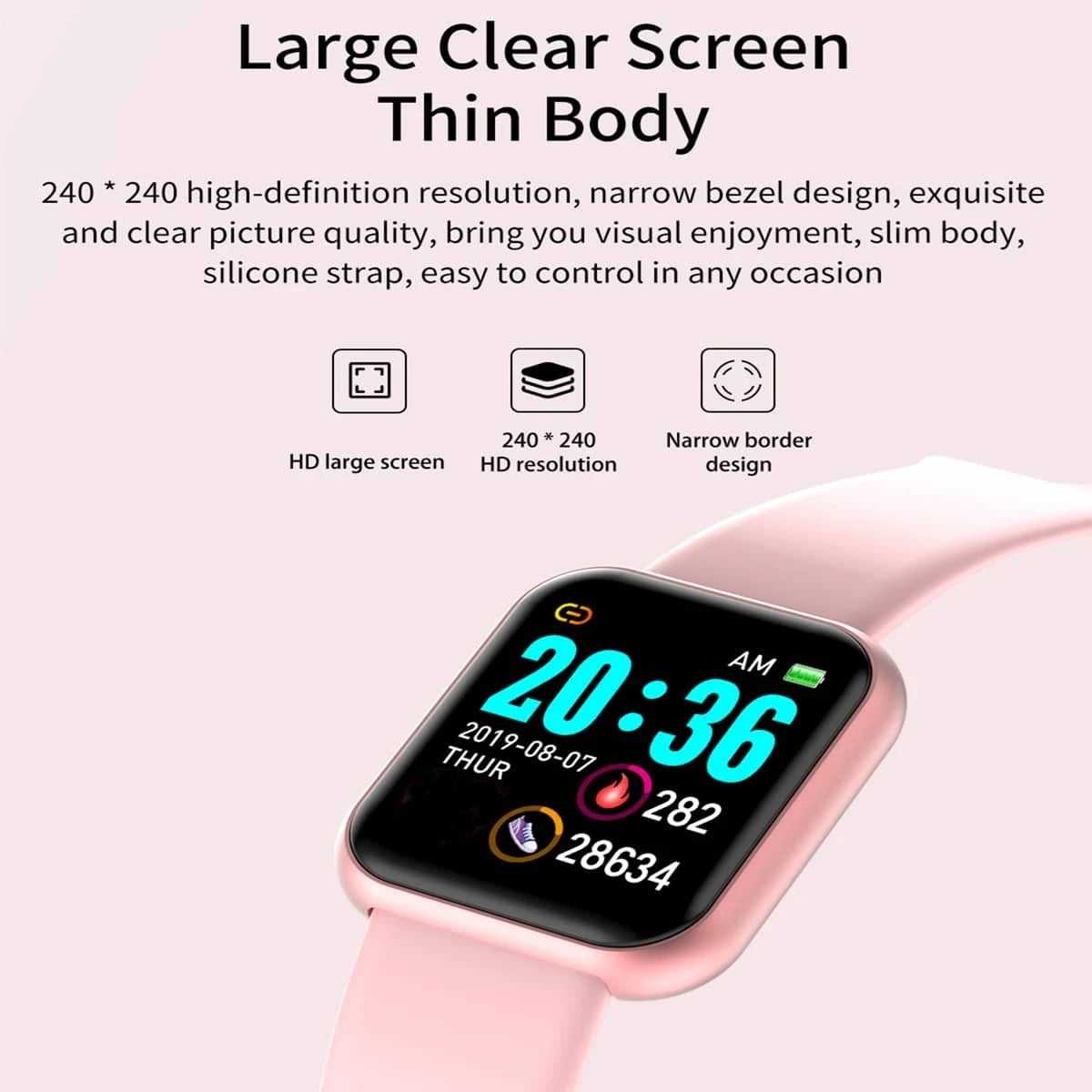Multifunctional Smart Watch Men Women Bluetooth Connected Phone Music
