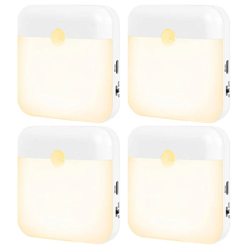 Motion Sensor Night Lights, TYPE-C Rechargeable Cabinet light,