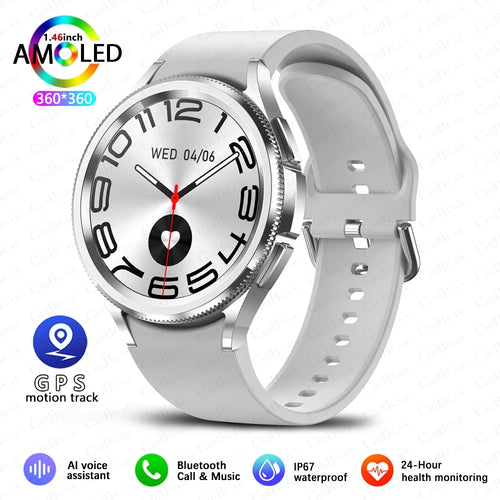 Montre connectée Watch 6 Classic Bluetooth pour homme, GPS et sports outdoor